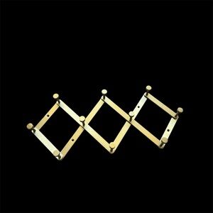 Gold Metal Wall Jewelry Organizer Necklace Holder Anthropologie Style Home Decor